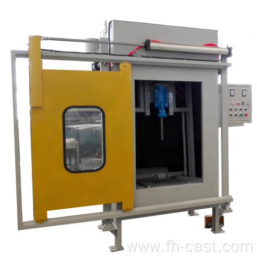 Closed type side door shell shaker machine